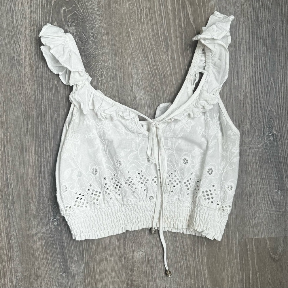 White Crop Top